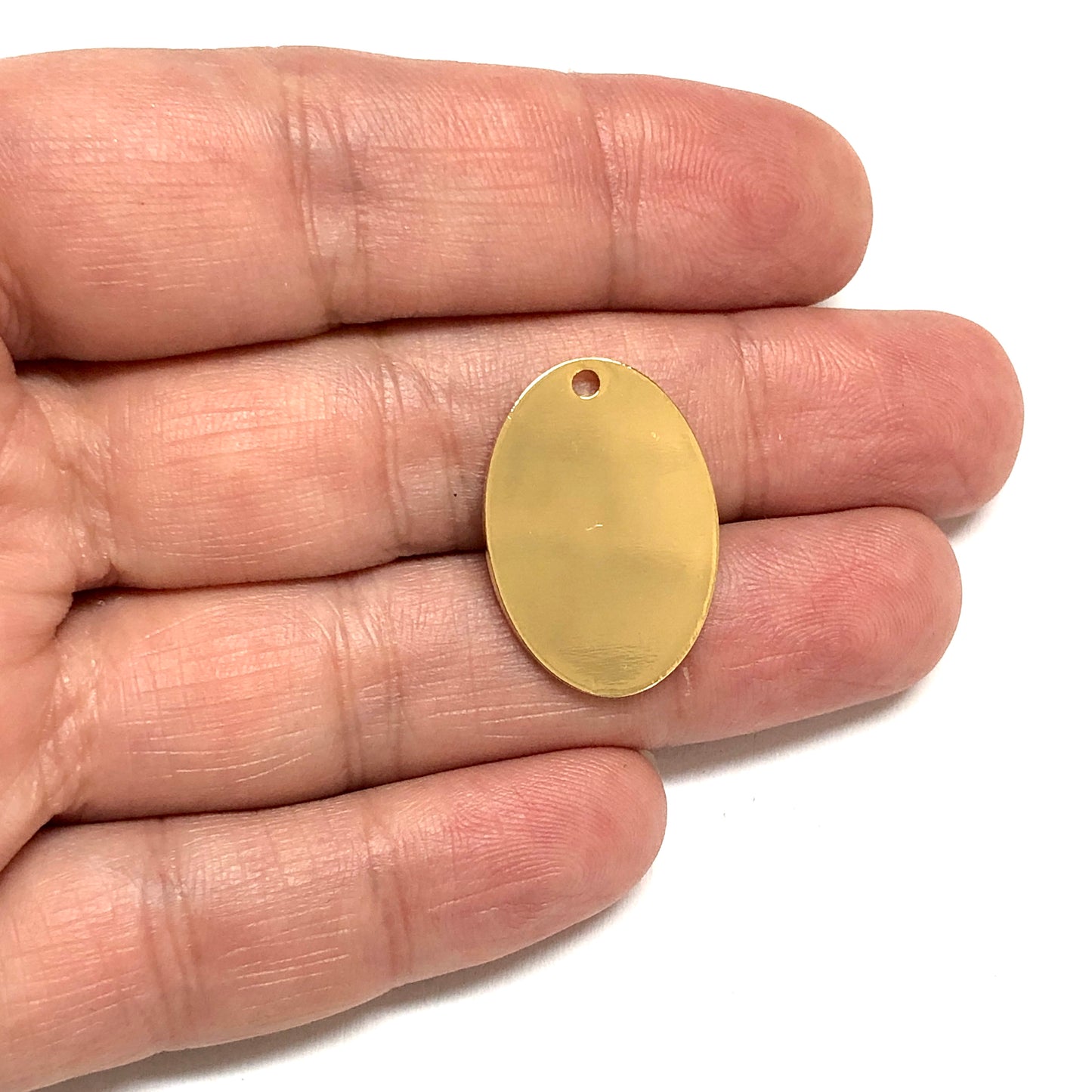 Altın Kaplama 17x24mm Elips Plaka