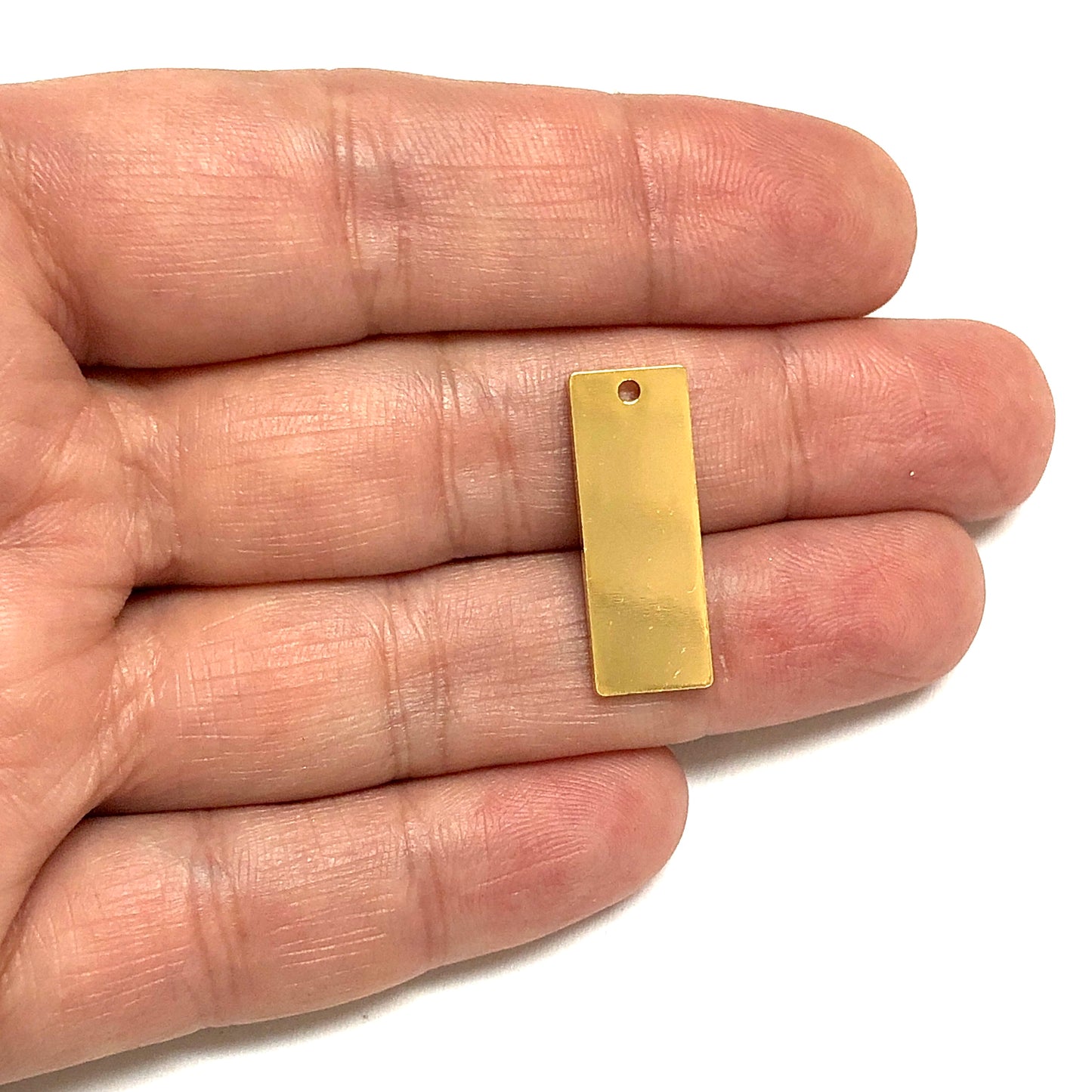 Altın Kaplama 9x24mm Dikdörtgen Plaka