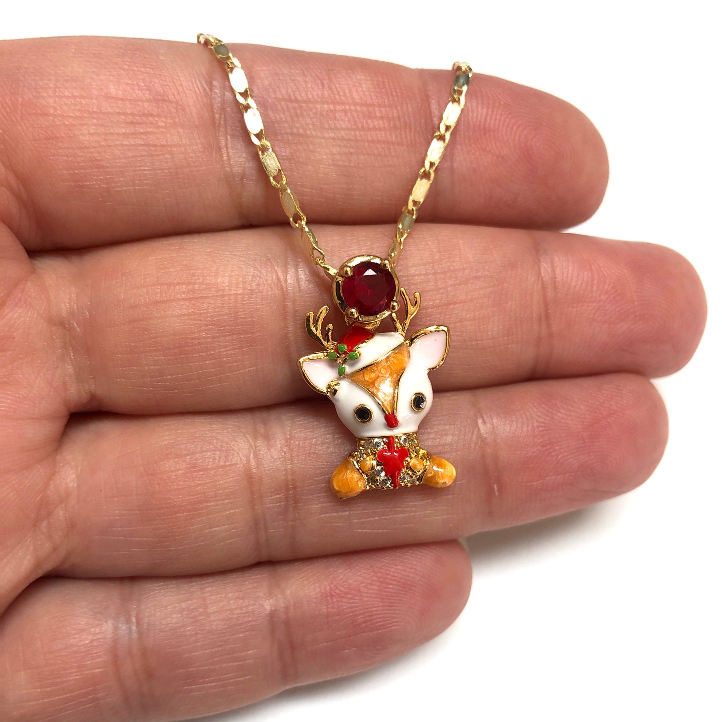 Altın Kaplama Zirkon Taşlı Mineli Yeni Yıl Aparat - 2