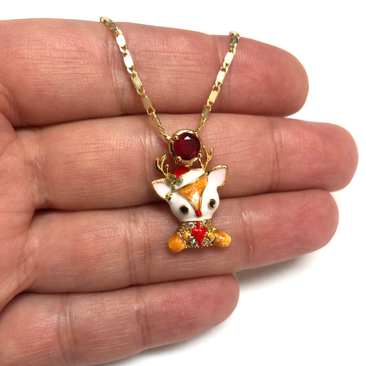 Altın Kaplama Zirkon Taşlı Mineli Yeni Yıl Aparat - 2