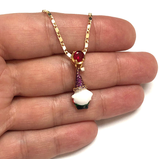 Altın Kaplama Zirkon Taşlı Mineli Yeni Yıl Aparat - 3