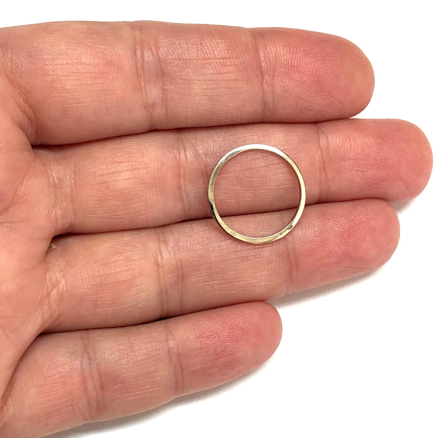 Rodyum Kaplama 18mm Daire