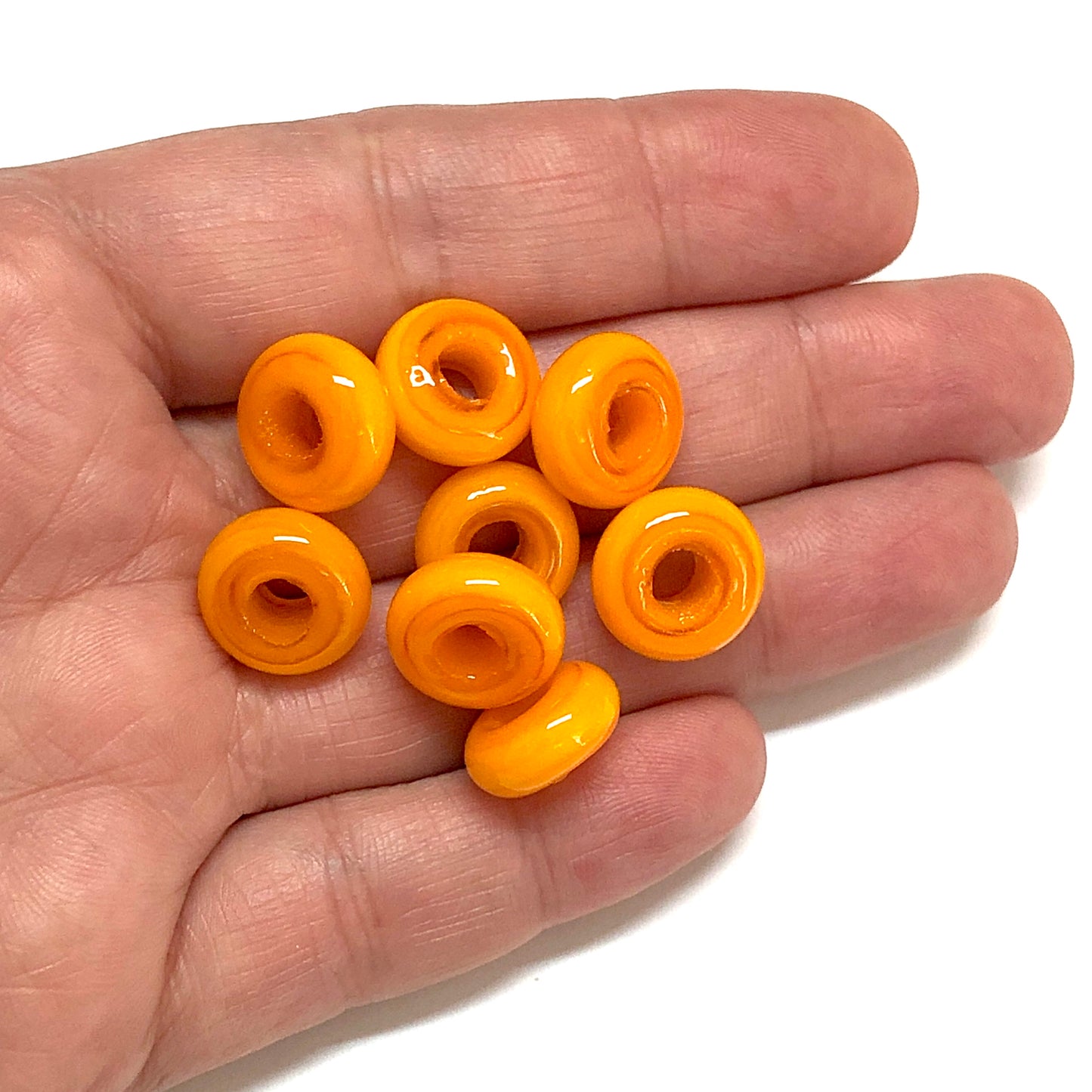 Murano Cam Rondel - Turuncu