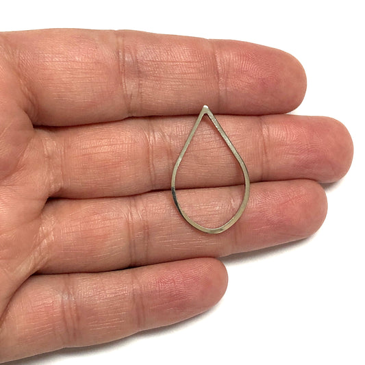 Rodyum Kaplama 18x29mm Damla Aparat