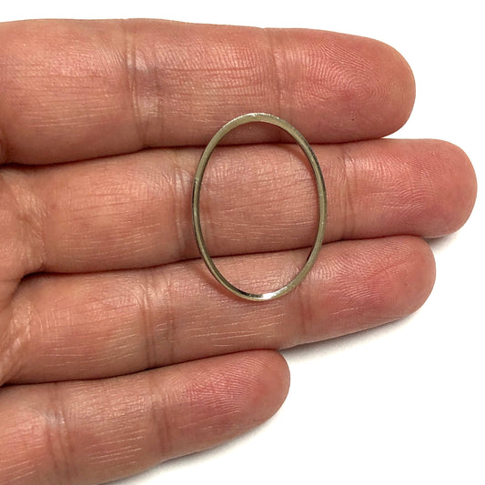 Rodyum Kaplama 21x28mm Elips aparat