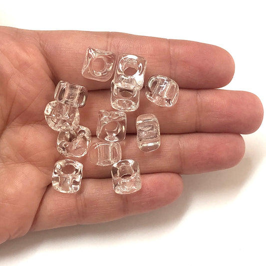 Murano Cam Şeffaf Küp - Şeffaf