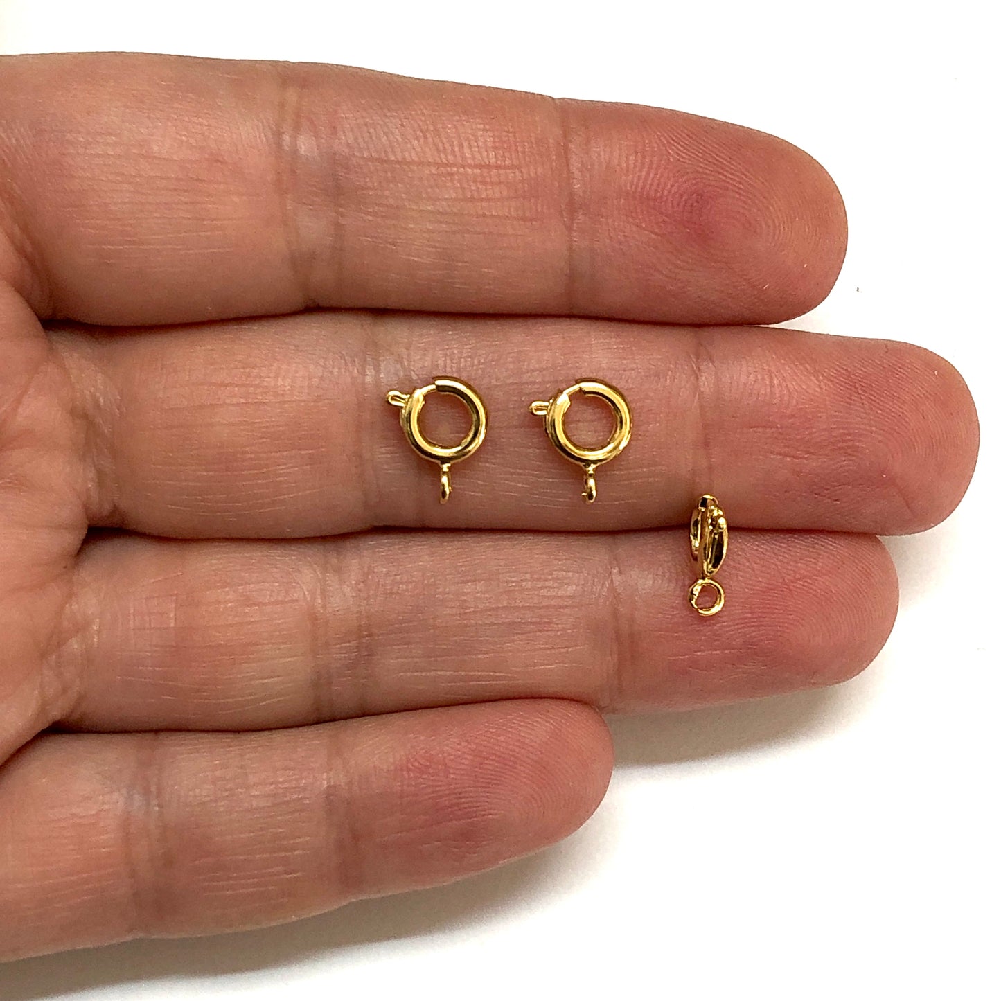 Altın Kaplama Fermuar Kilit 8mm