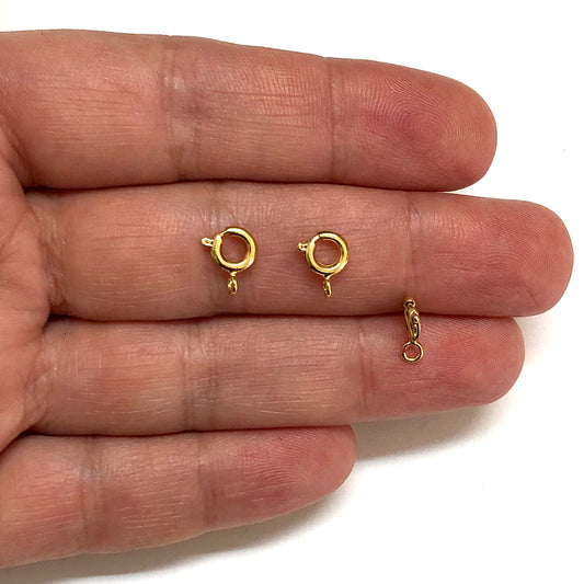 Altın Kaplama Fermuar Kilit 6mm