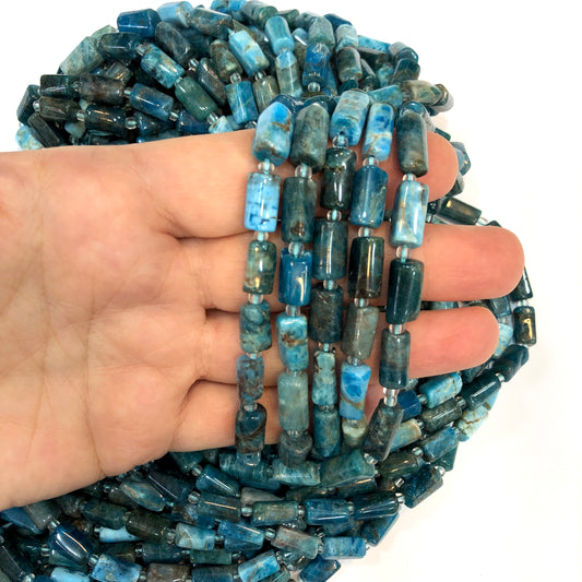 10x7mm Silindir Doğal Taş - Apatit