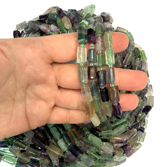 10x7mm Silindir Doğal Taş - Florit