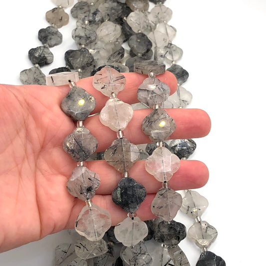 16x6mm Yonca Doğal Taş - Rutil Kuvars