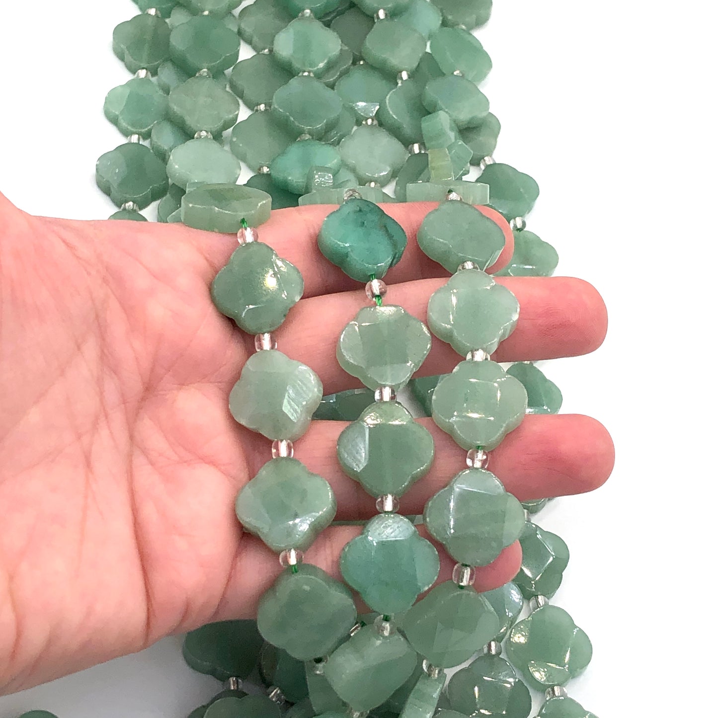 16x6mm Yonca Doğal Taş - Aventurin