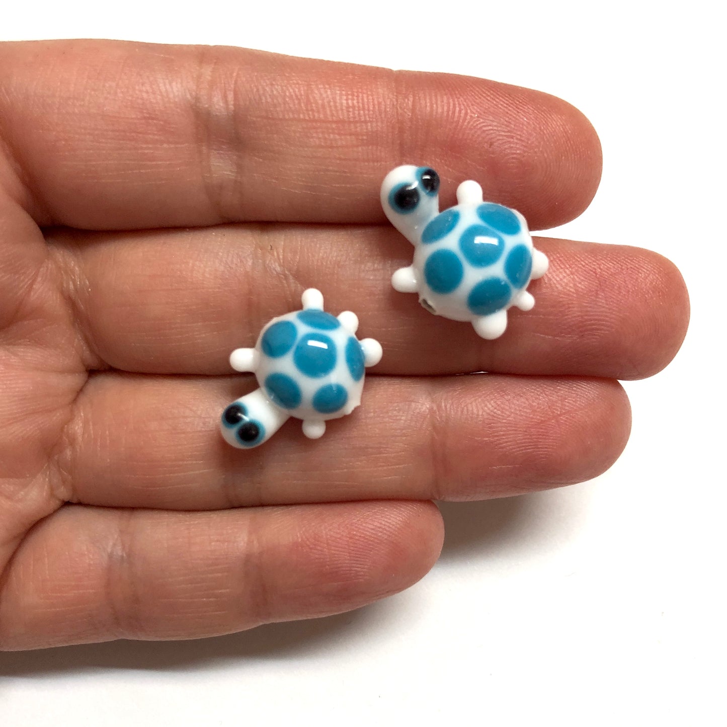 Murano Cam Kaplumbağa - Beyaz