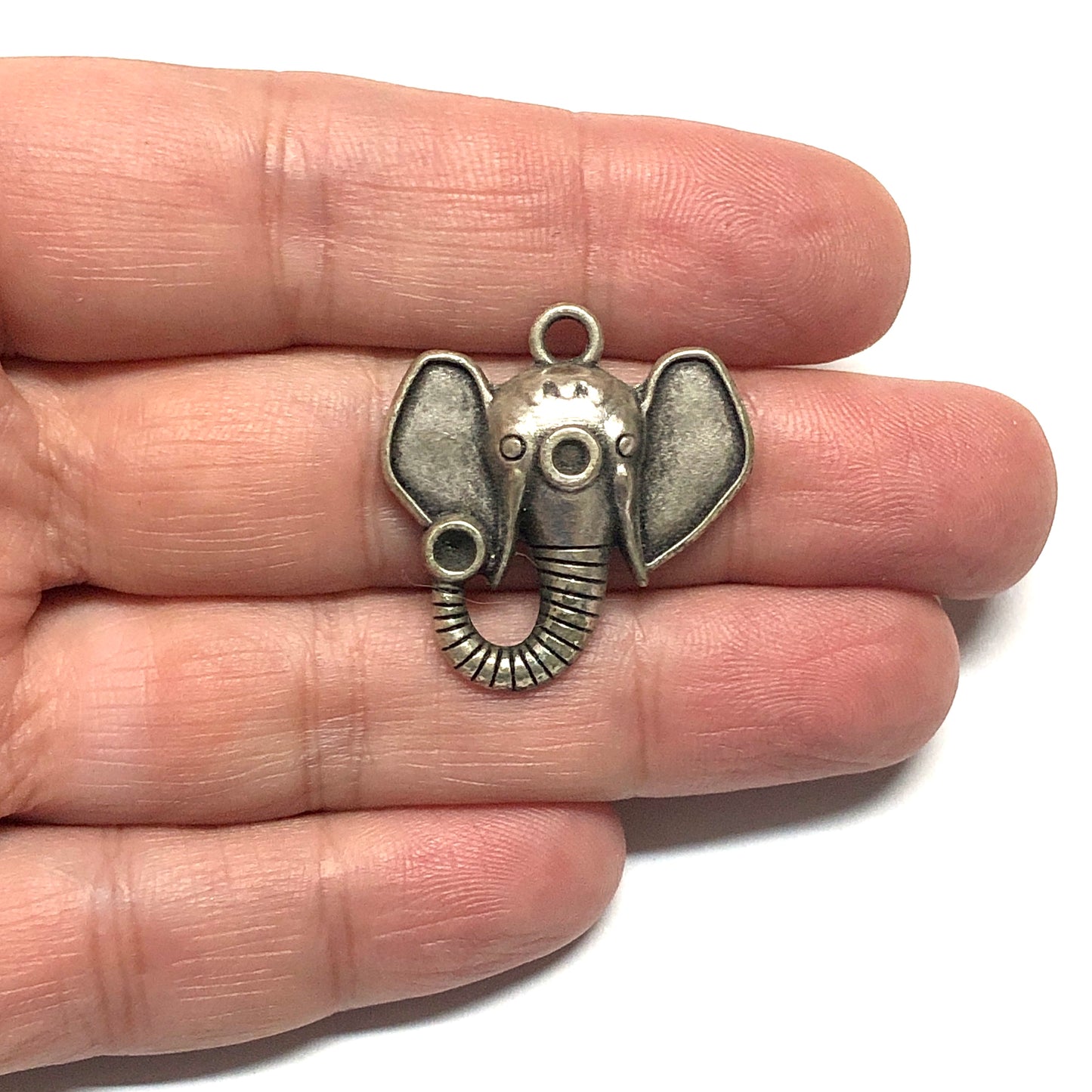 Antik Gümüş Kaplama Kolye Ucu - 127