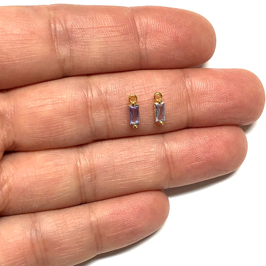 Altın Kaplama Baget Doğum Taşı - Haziran - Alexandrite