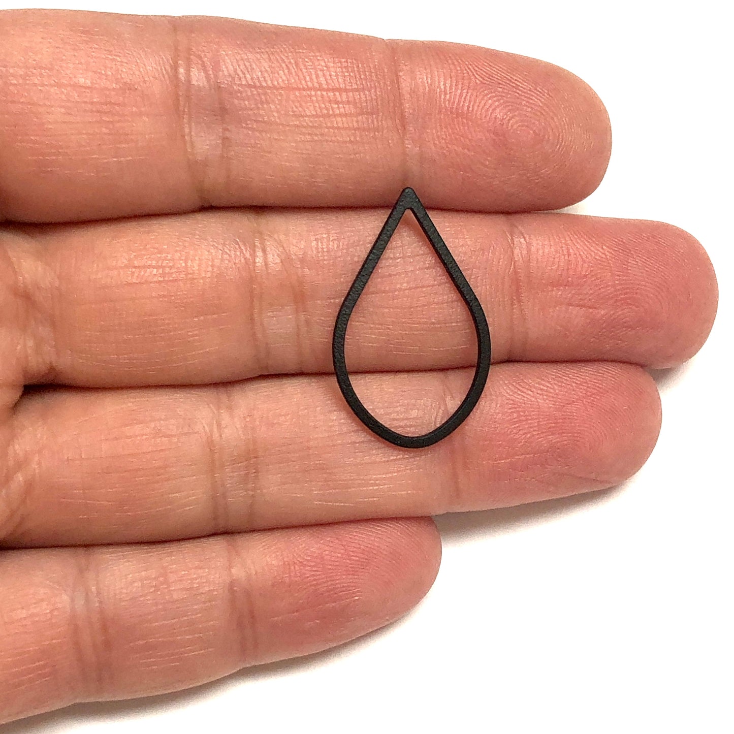 Mat Siyah Kaplama 16x26mm Damla