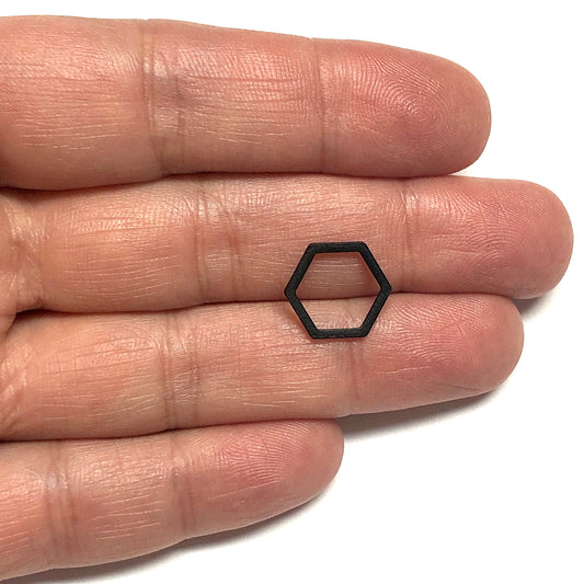 Mat Siyah Kaplama 12x14mm Altıgen Aparat