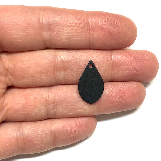 Mat Siyah Kaplama 12x20mm Damla Plaka