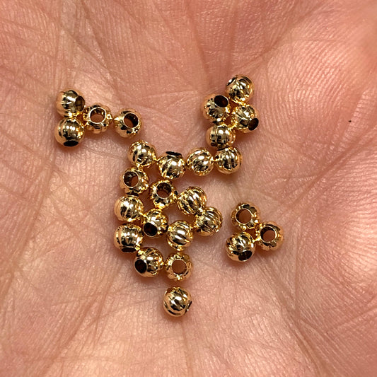 Altın Kaplama Dilimli Top Ara Aparat 3mm