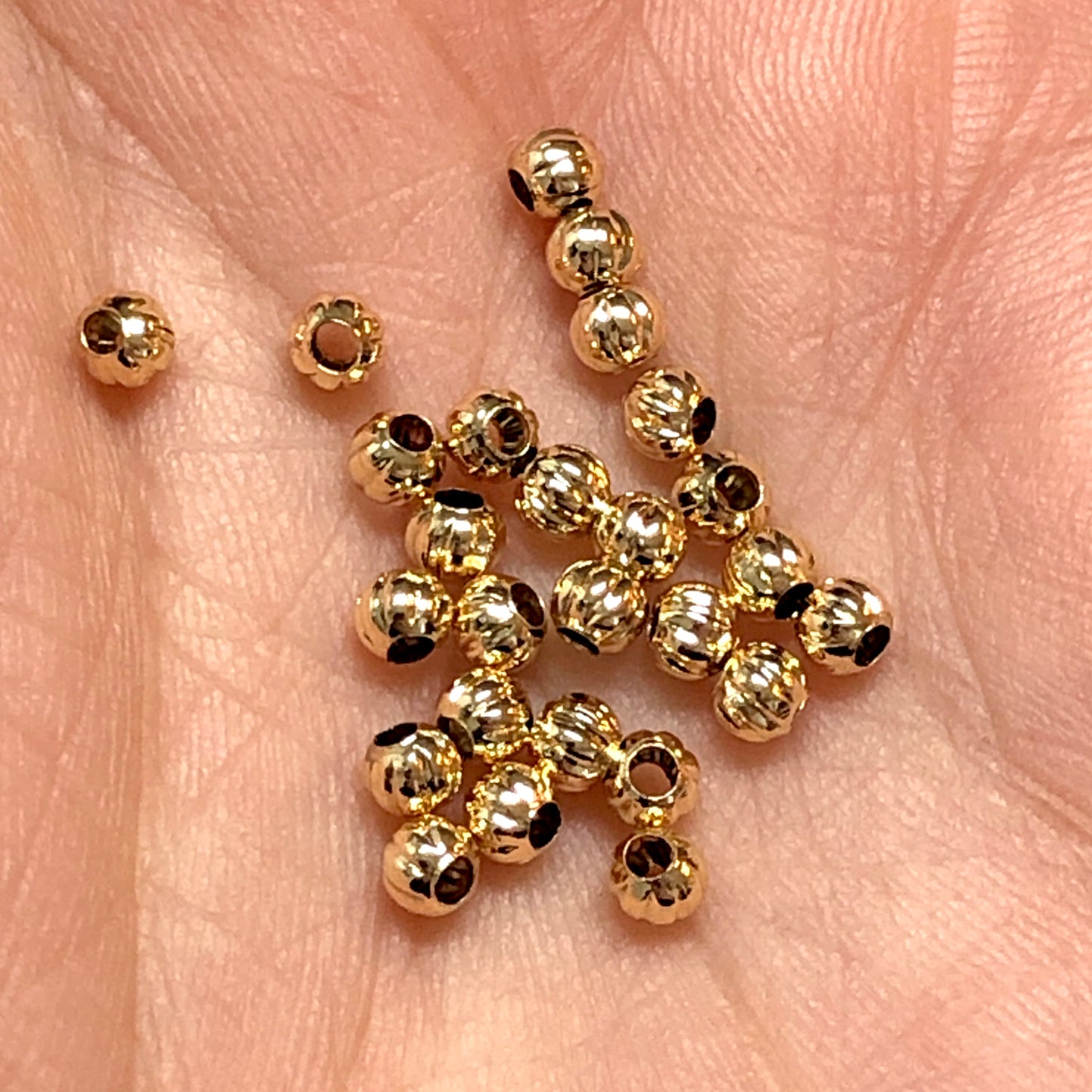 Altın Kaplama Dilimli Top Ara Aparat 3mm