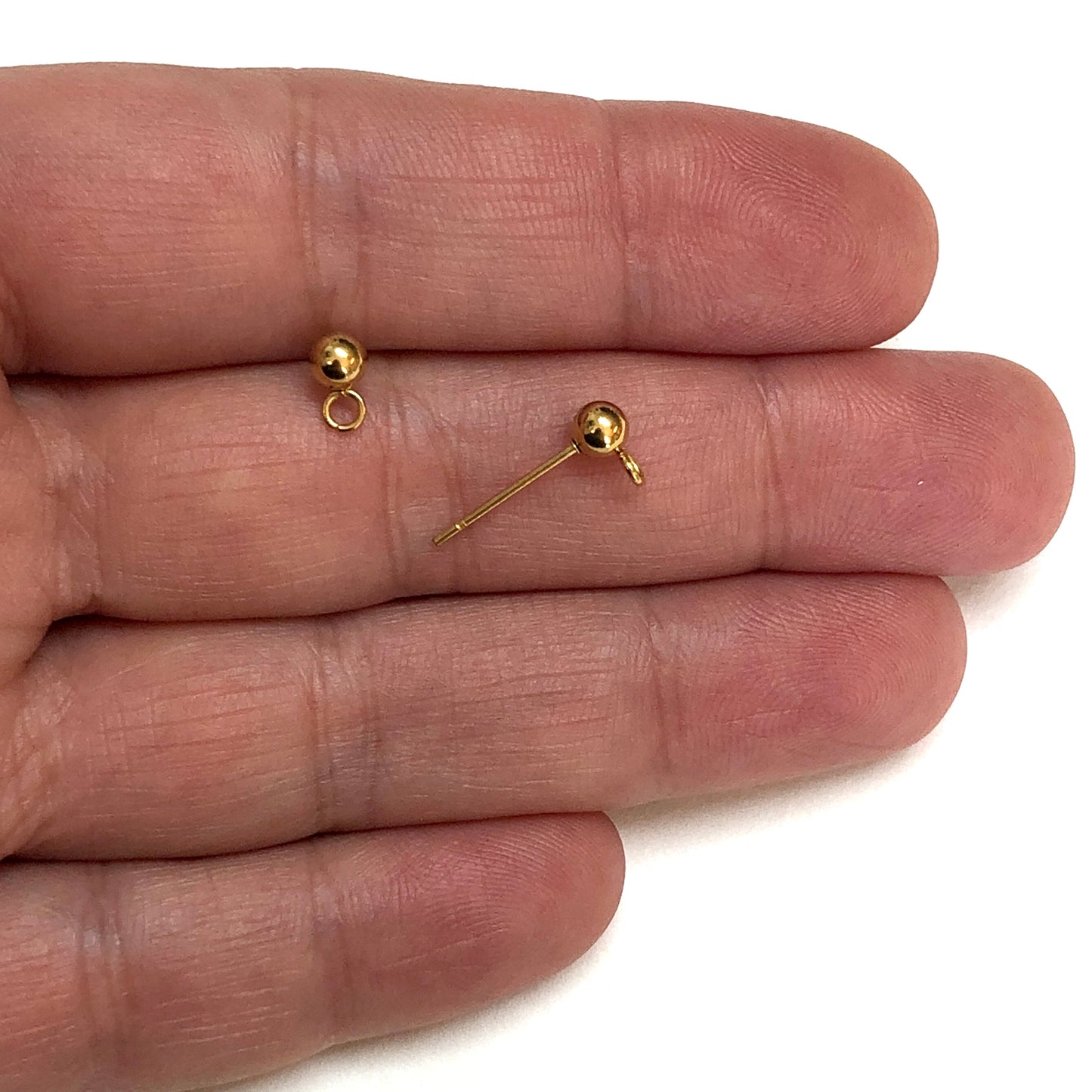 4mm Sarı Çelik Top Küpe Aparatı