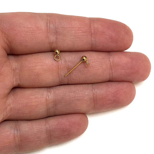 3mm Sarı Çelik Top Küpe Aparatı