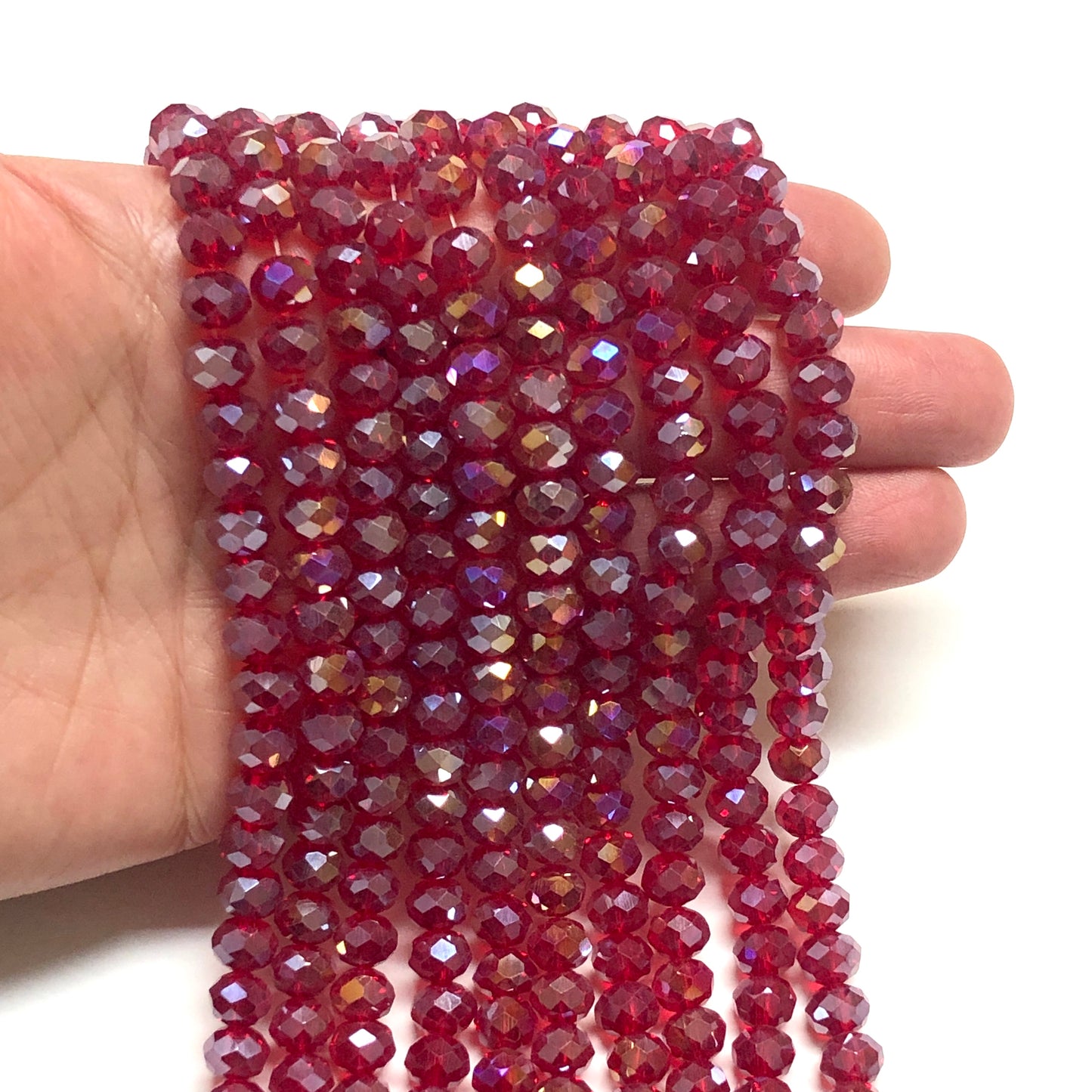 Crystal Bead, Chinese Crystal-8mm-7 (Bright White)