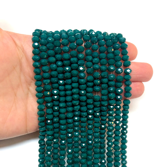 Çin Kristali 6mm - 24 - Koyu Yeşil