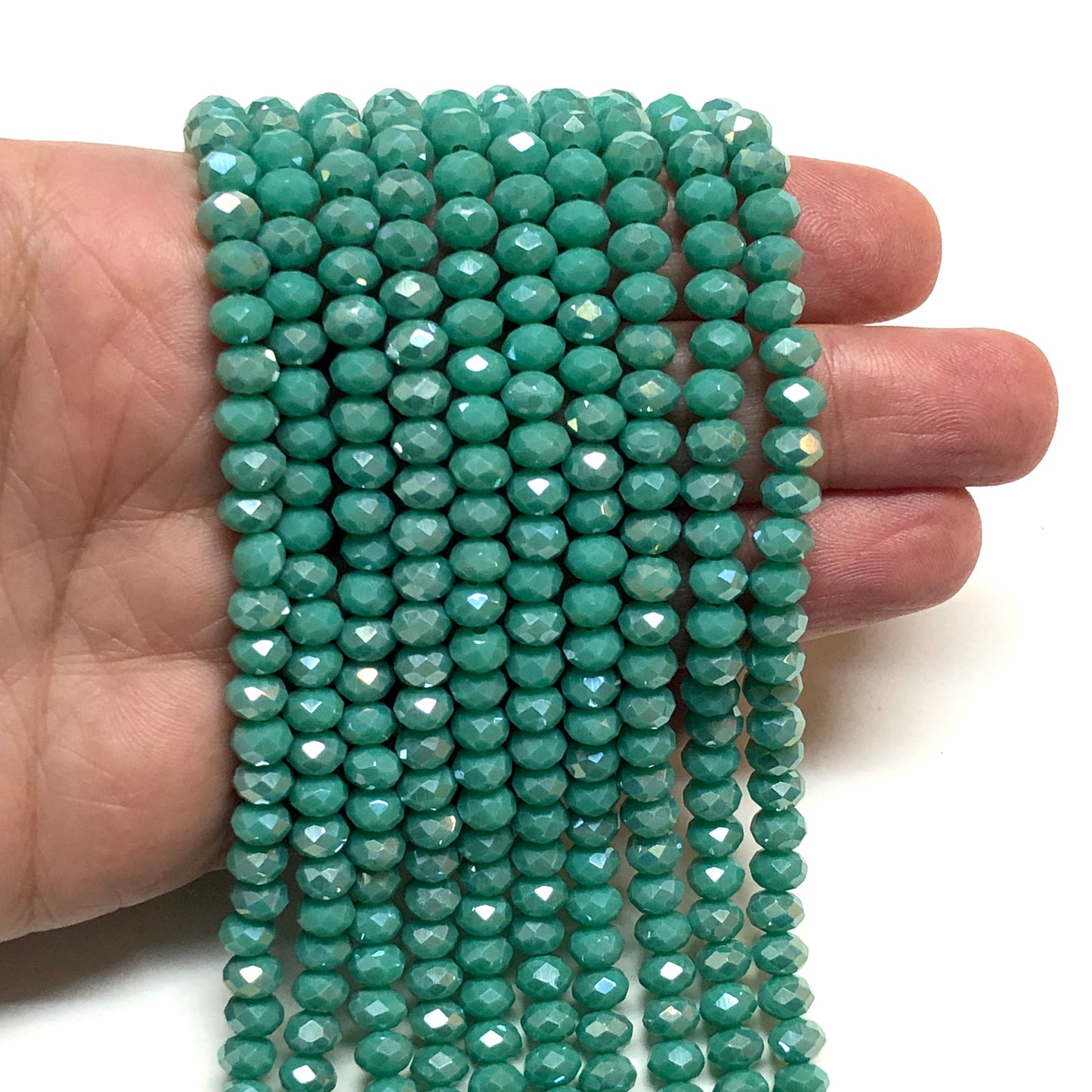 Chinese Crystal 6mm - 33 - Frosted Khaki Green