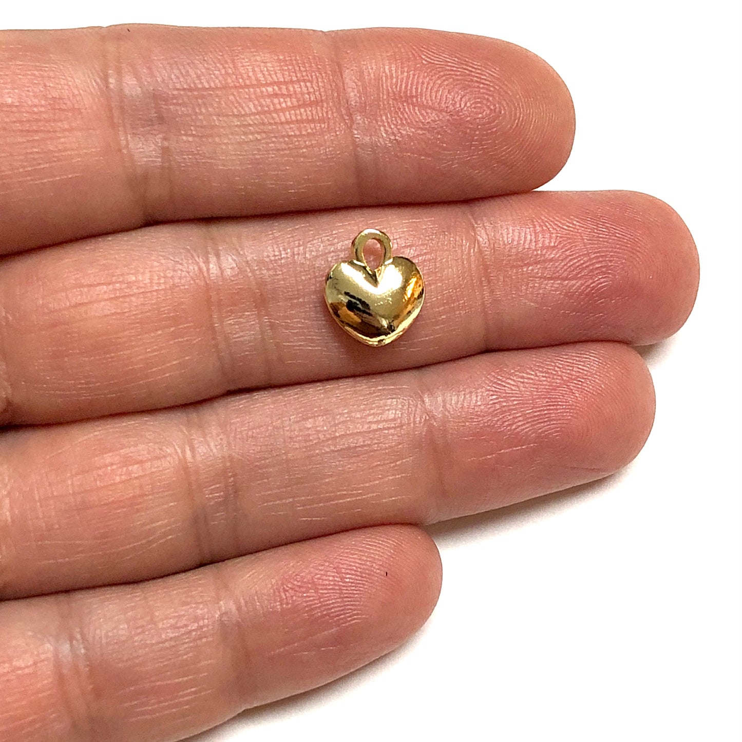 Altın Kaplama 10mm Kalp Sallantı Aparatı