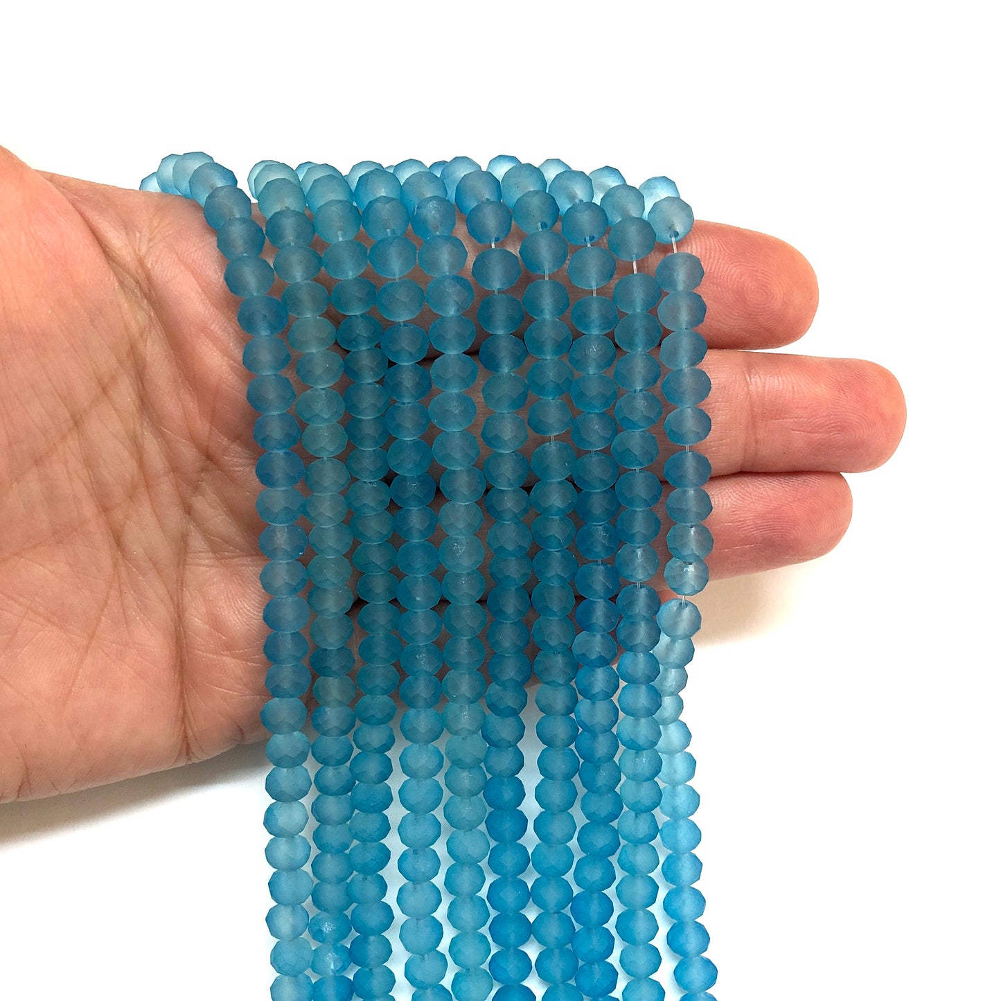 Çin Kristali 6mm - 71 Mat Mavi