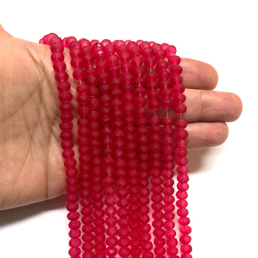 Çin Kristali 6mm - 73 Mat Kırmızı