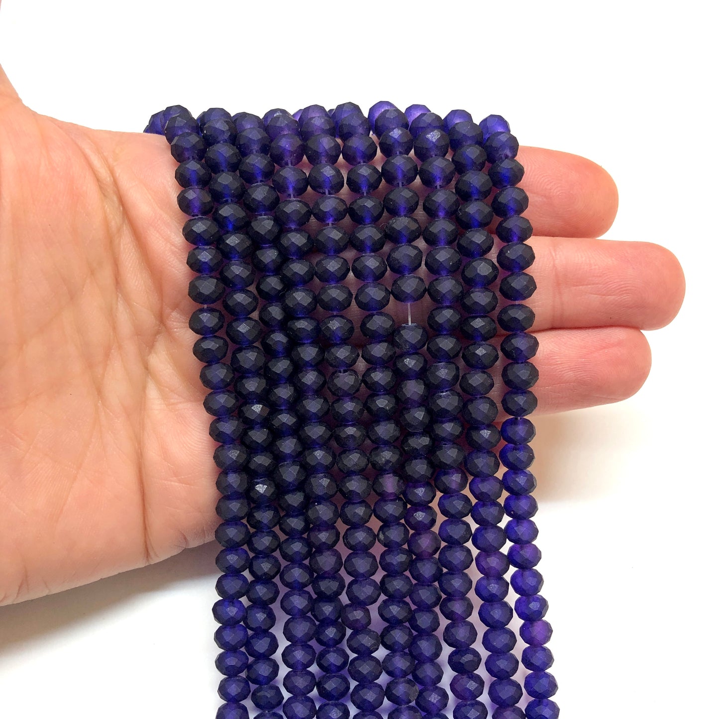 Çin Kristali 6mm - 76 Mat Koyu Mor