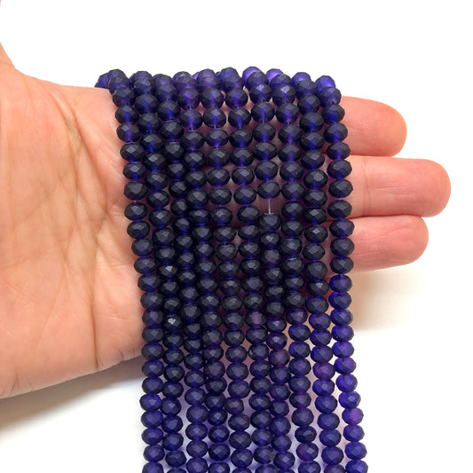 Çin Kristali 6mm - 76 Mat Koyu Mor