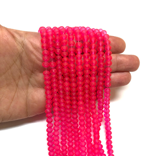 Çin Kristali 6mm - 80 Neon Pembe