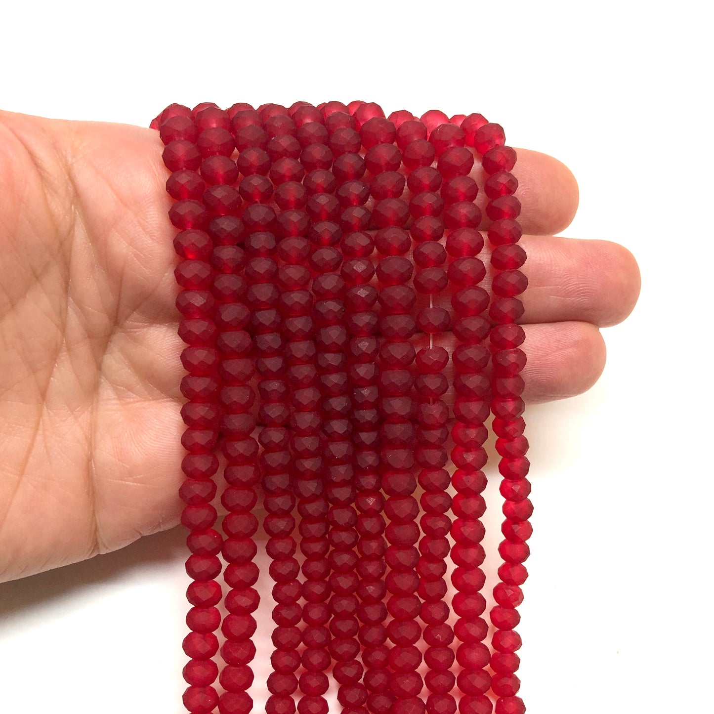 Çin Kristali 6mm - 81 Mat Bordo