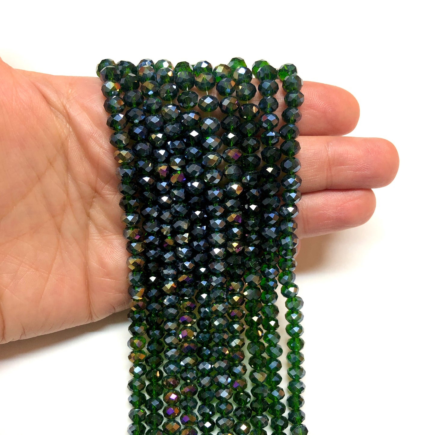 Çin Kristali 6mm - 82 Şeffaf Janjan Yeşil