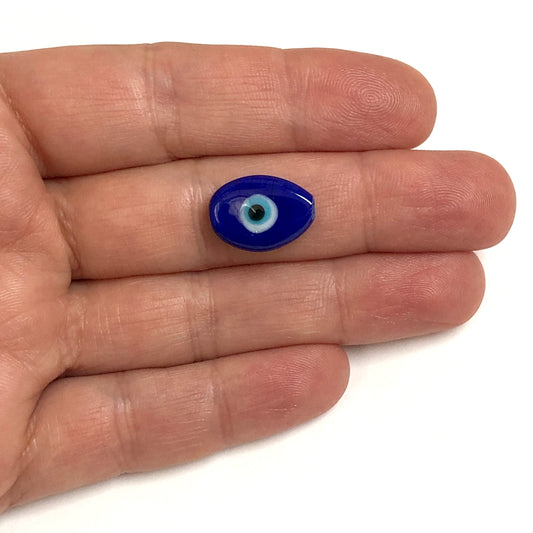 Murano Cam 16x10mm Nazar-Kobalt