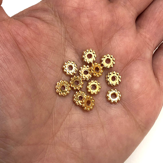 Altın Kaplama 7mm Rondel Ara Aparat