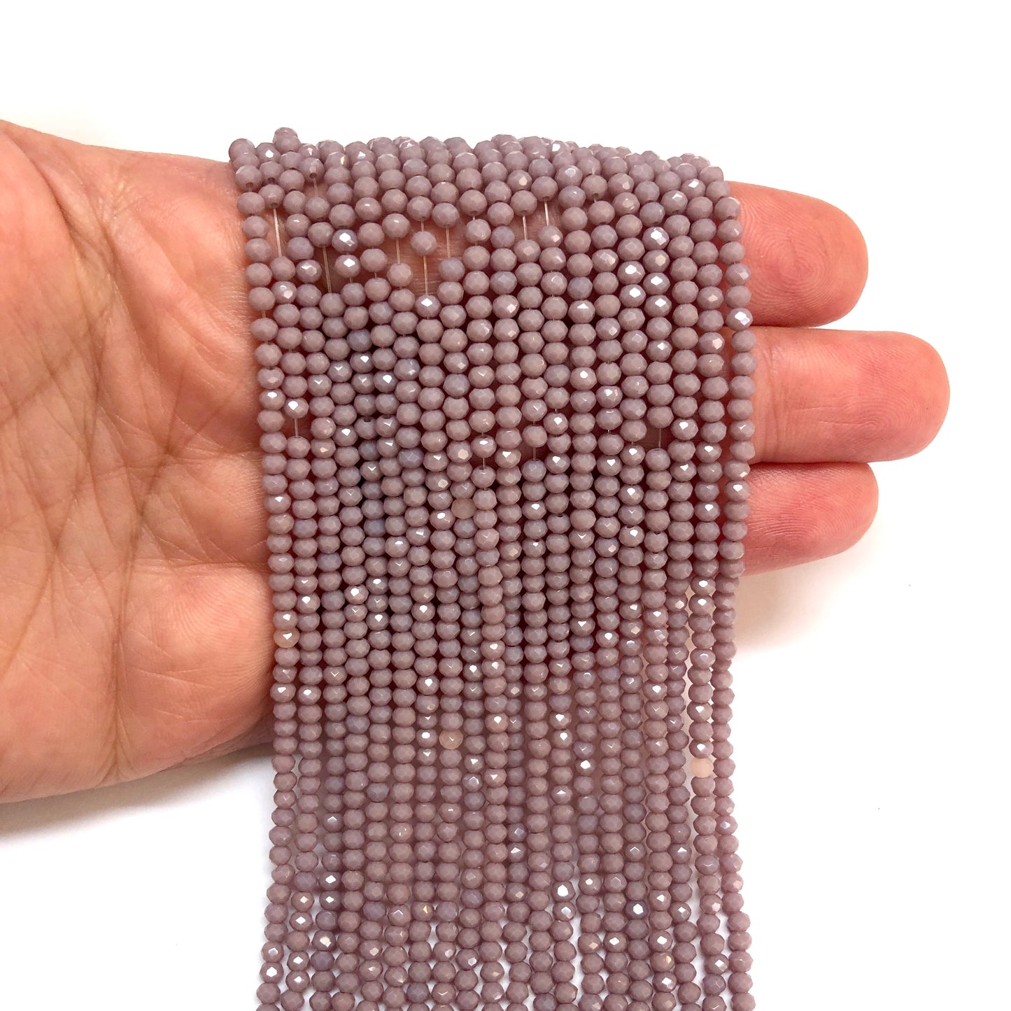 Crystal Bead, Chinese Crystal-2mm- 15 - Opaque Champagne