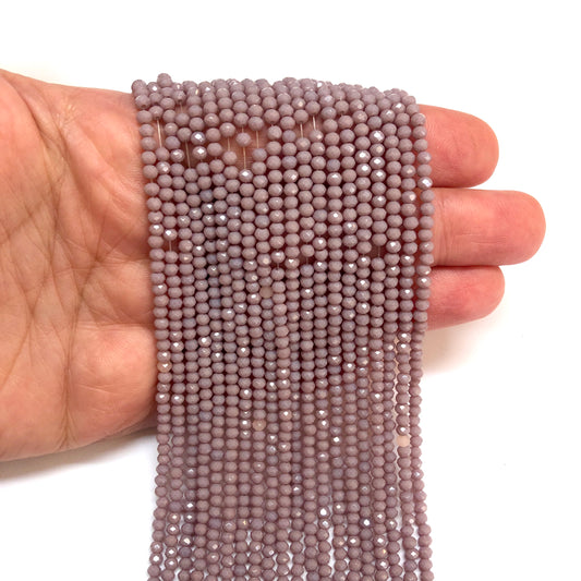 Kristallperle, chinesischer Kristall, 2 mm, 15, undurchsichtig, Champagner