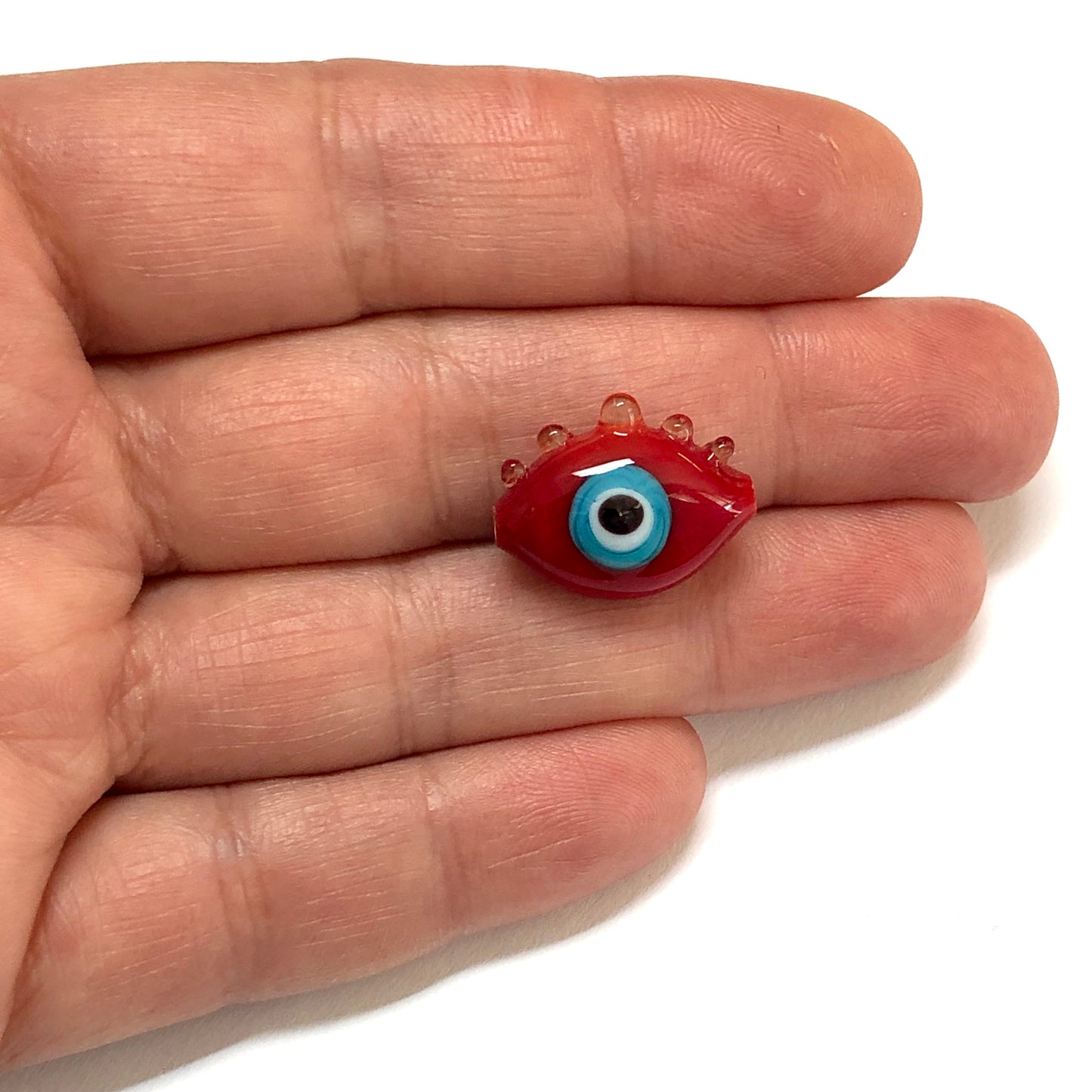 Murano Cam Nazar Göz - Kırmızı