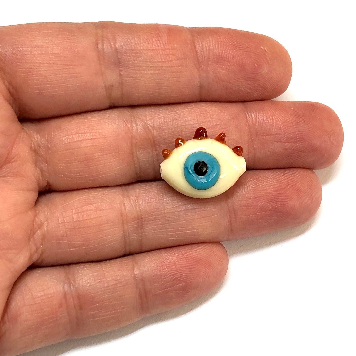 Murano Cam Nazar Göz - Krem