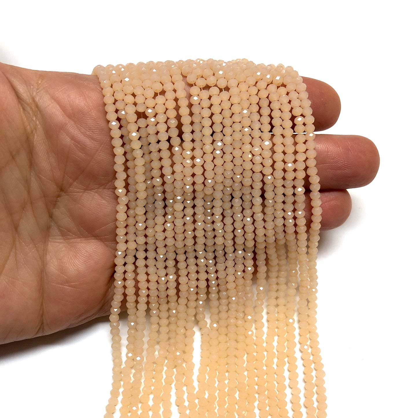 Kristallperlen, chinesischer Kristall, 2 mm, 23, Janjaned Pflaume