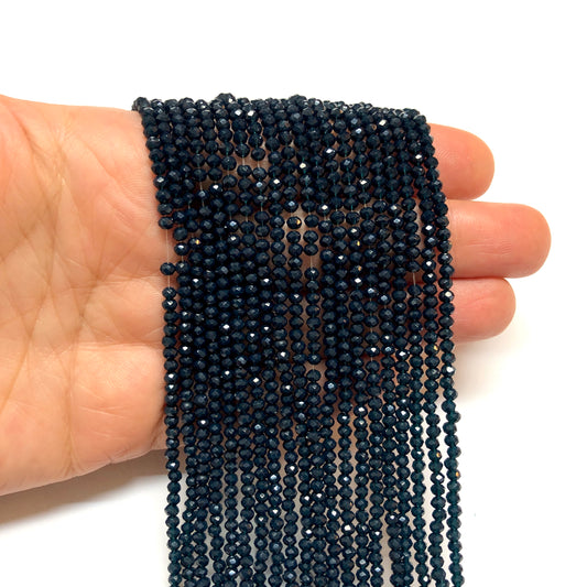 Kristal Boncuk, Çin Kristali-2mm- 24 - Opak Lacivert