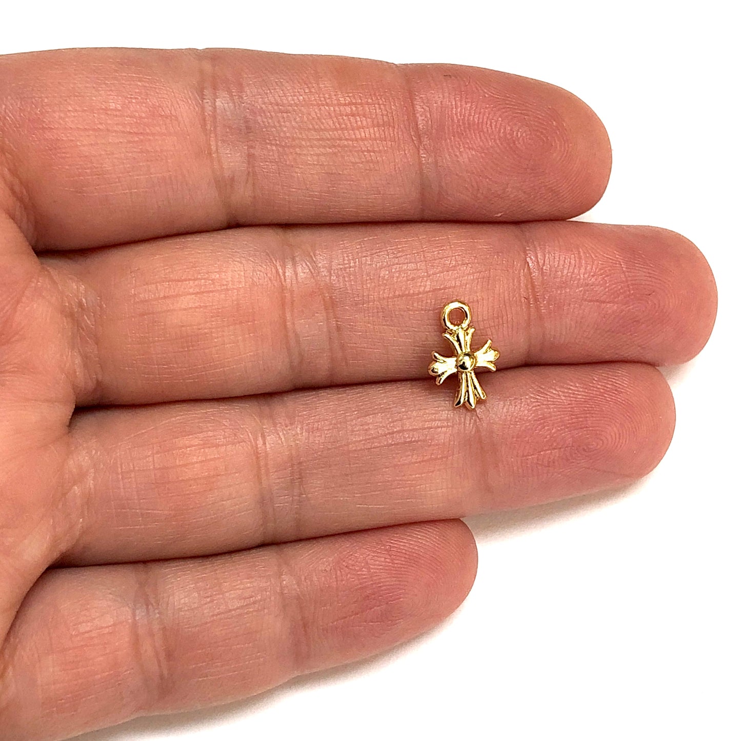 Altın Kaplama Haç Kolye Ucu