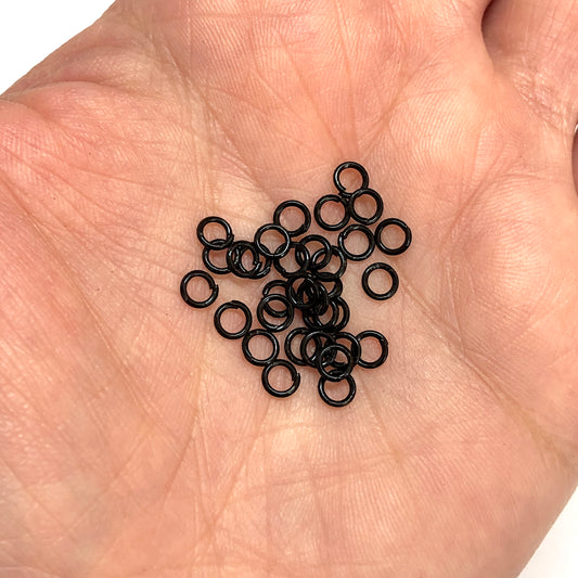 Siyah Kaplama 7x4mm Halka