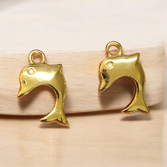 Altın Kaplama Sallantı Yunus 2 -18 mm