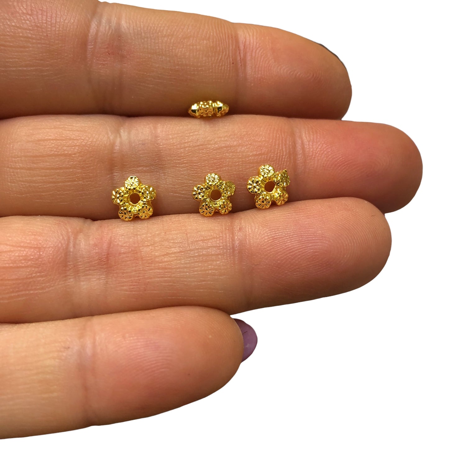 Shiny Gold Plated Circle Spacer