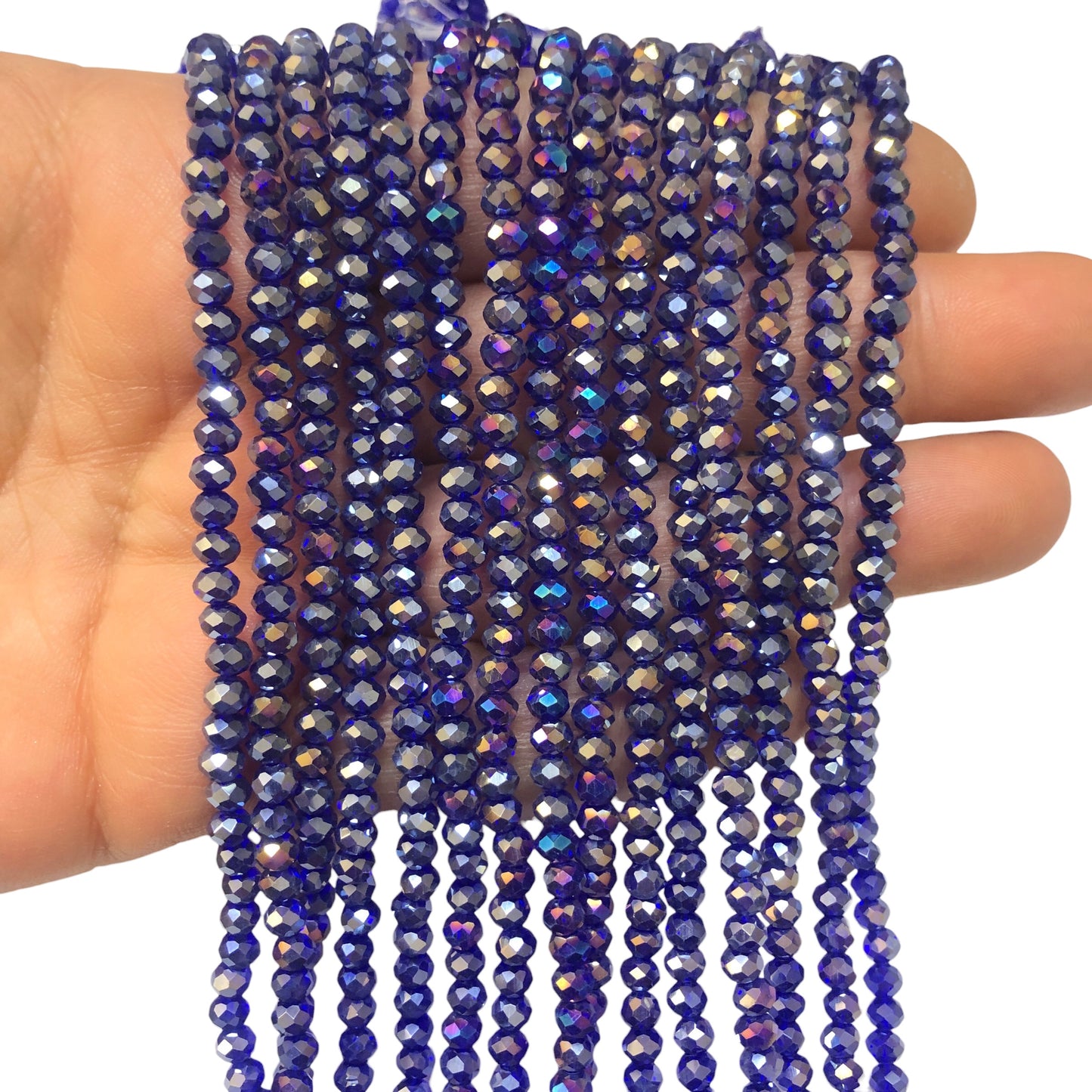Kristal Boncuk, Çin Kristali-4mm - 76- Şeffaf Janjanlı Saks